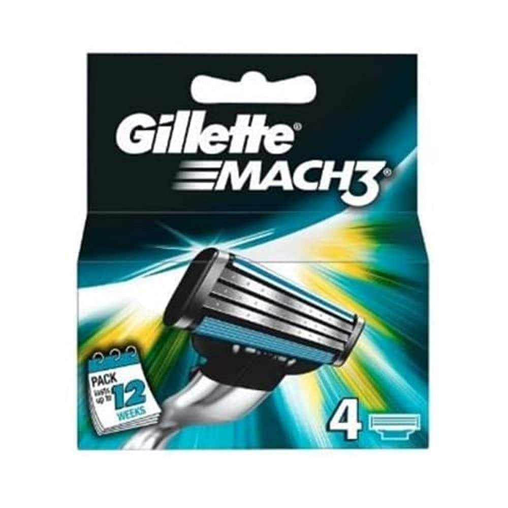 Gillette Mach3 Lames 4 - boîte: rasage précis et durable.