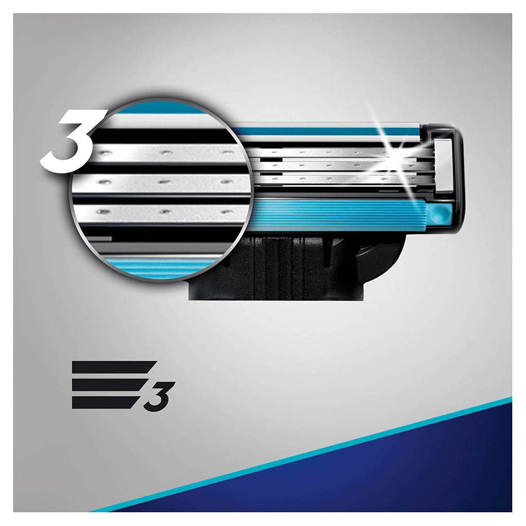 Gillette Mach3 Lames 4 - emballage: utilisation confortable et efficace.