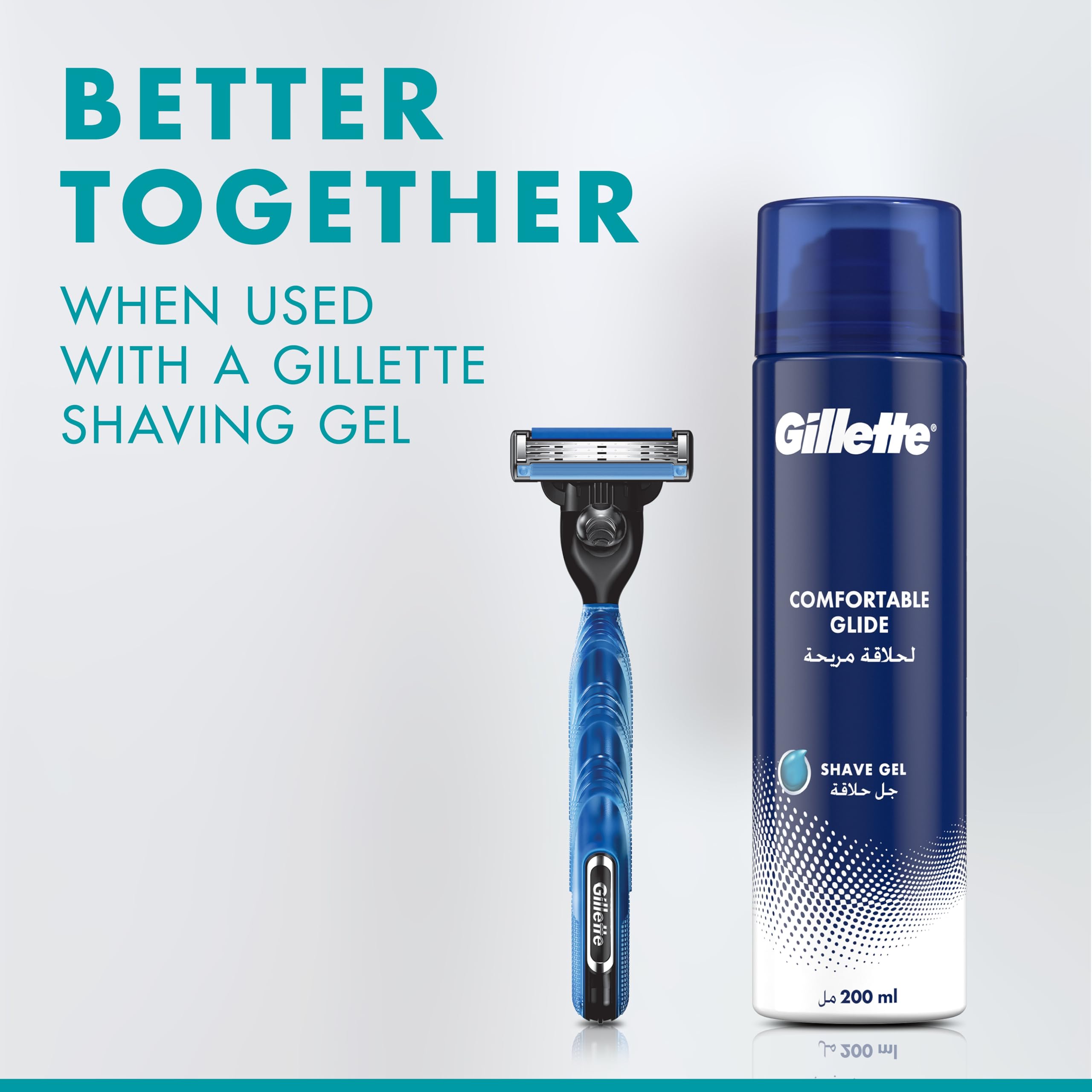 Gillette Mach3 prise en main ergonomique pour un rasage confortable.