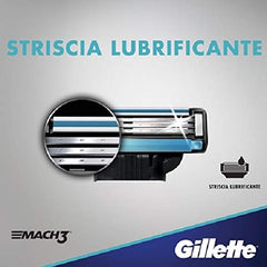 Gillette Mach3: 15 rasages confortables grâce à des lames efficaces.