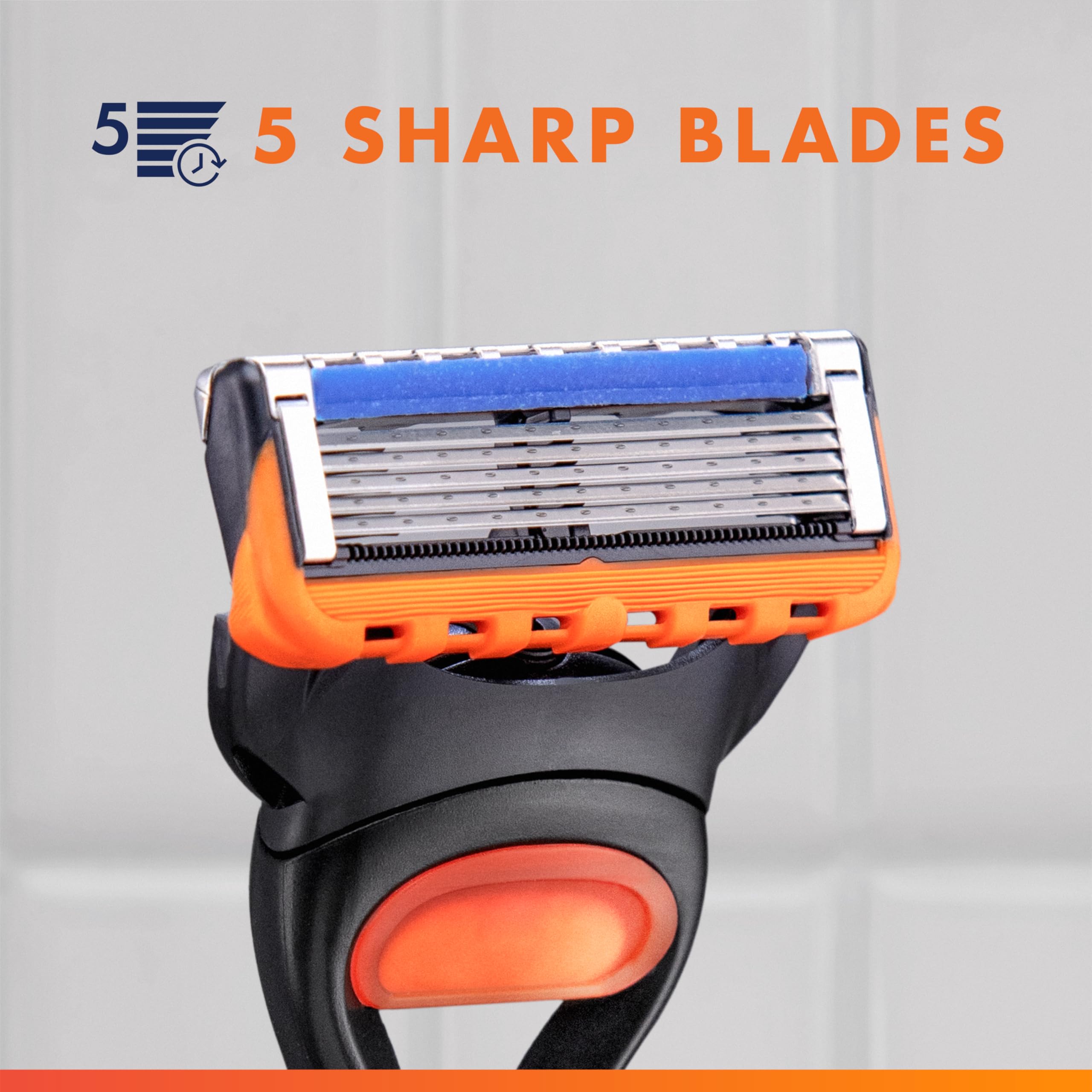 Gillette Mach3 refills architecture lame ouverte facilite le rinçage.