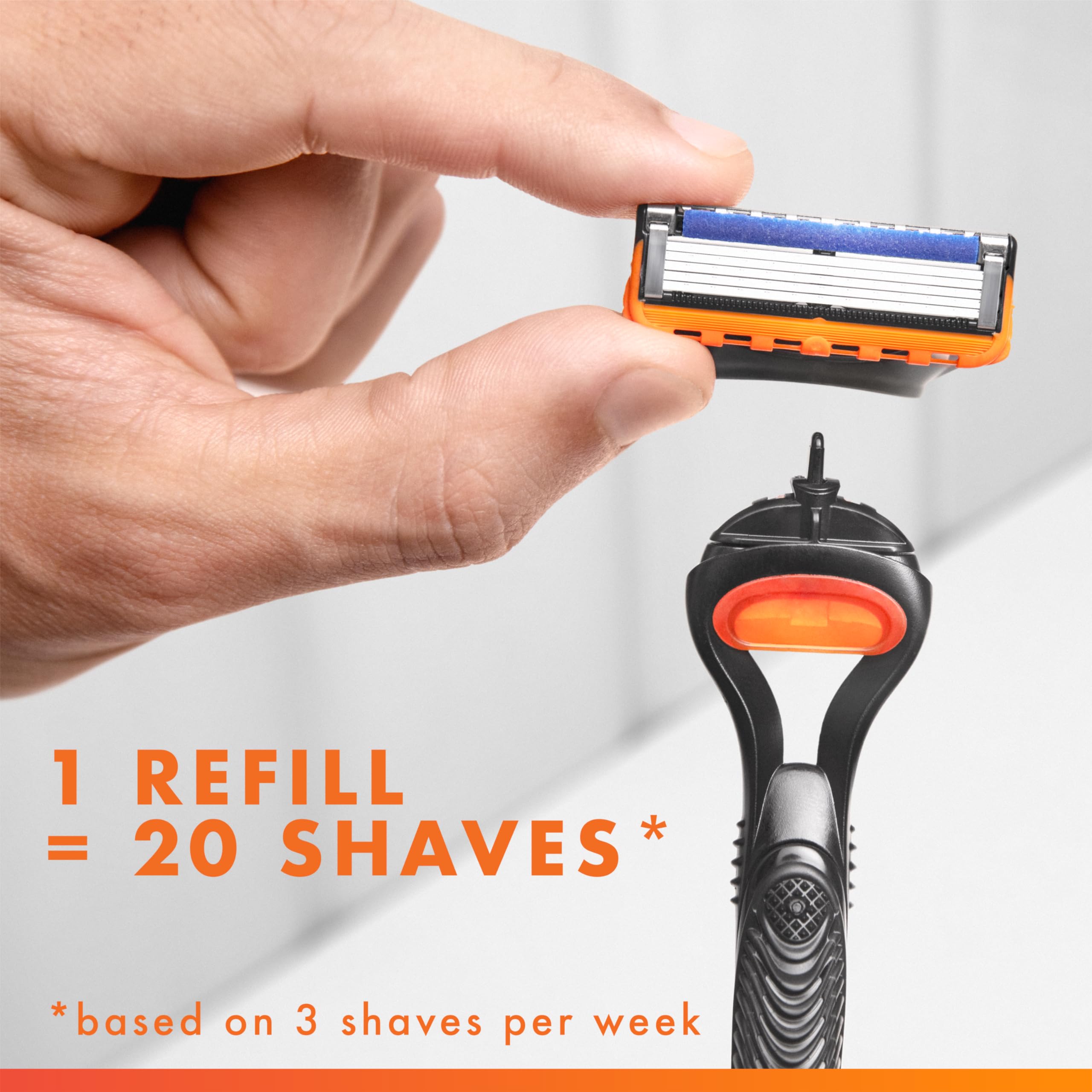 Gillette Mach3 refills compatibles avec toutes les poignées Mach3.