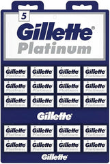 Gillette Platinum lames double-tranchant sur carte d’affichage, recharge fiable et polyvalente