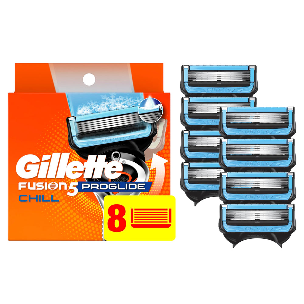 Cartouches Gillette ProGlide Chill avec 8 lames pour un rasage précis et confortable