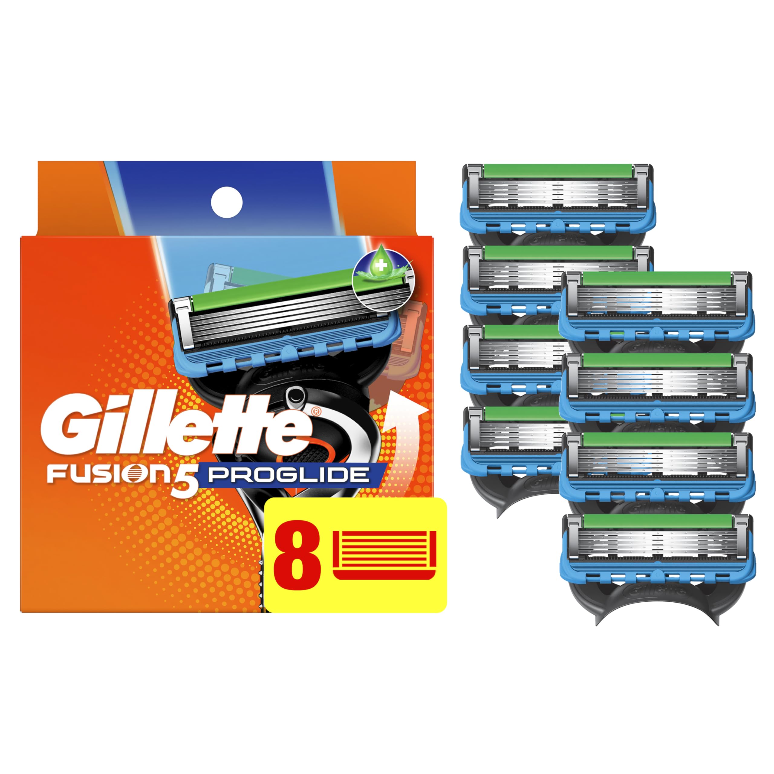Gillette ProGlide : lames anti-frottement pour un rasage fluide.