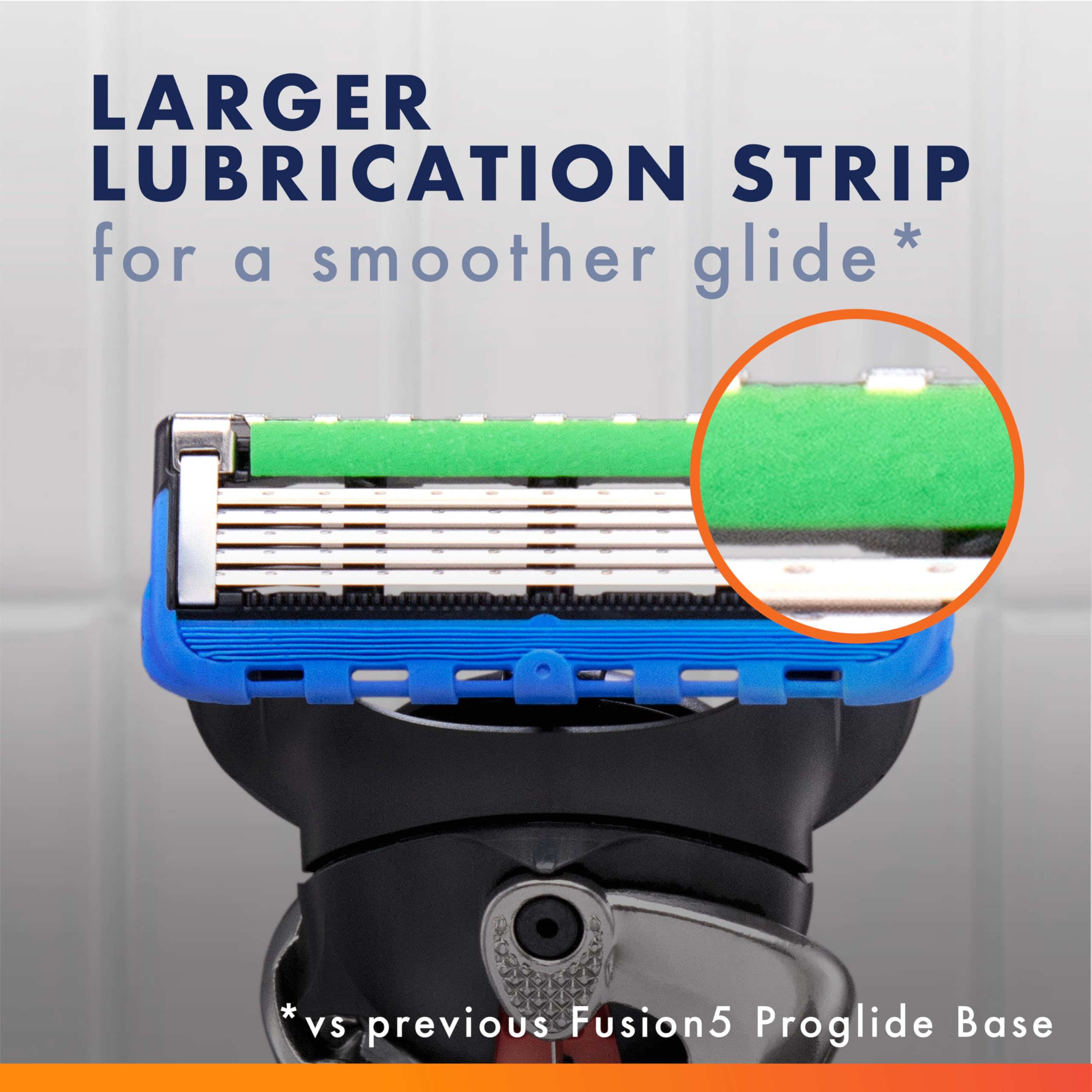 Gillette ProGlide : microcomb guide les poils vers les lames.