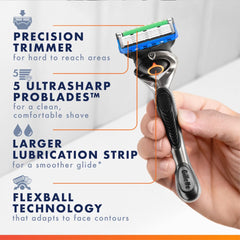 Recharge ProGlide Gillette : lubrification prolongée pour une glisse confortable.