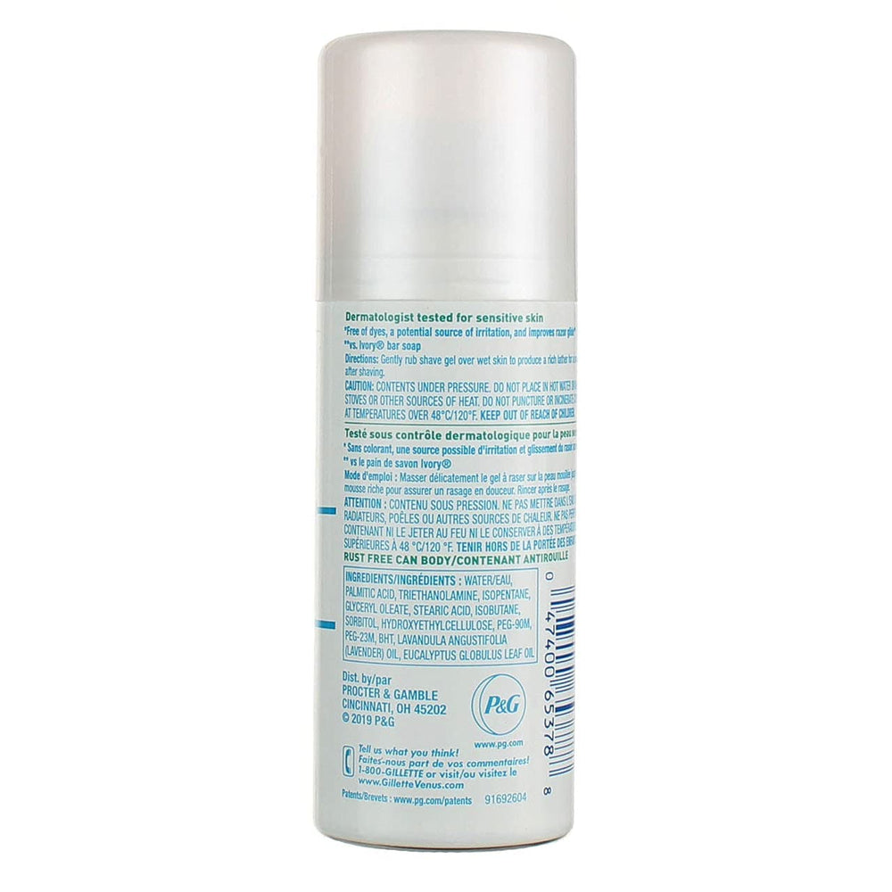Format compact 75 ml, idéal pour le voyage avec Satin Care Ultra Sensitive