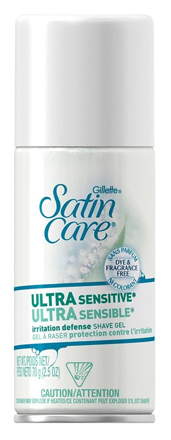 Gillette Satin Care Ultra Sensitive – bouteille de gel facile à appliquer pour peaux sensibles