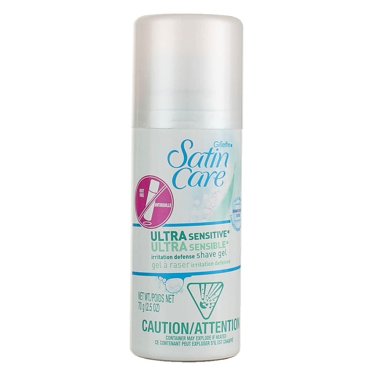 Mousse légère Satin Care Ultra Sensitive prête à protéger la peau lors du rasage