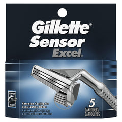 Cartouches Sensor Excel de Gillette pour un rasage confortable et précis.