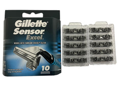 Gillette Sensor Excel, emballages variés selon le pays, qualité fiable.