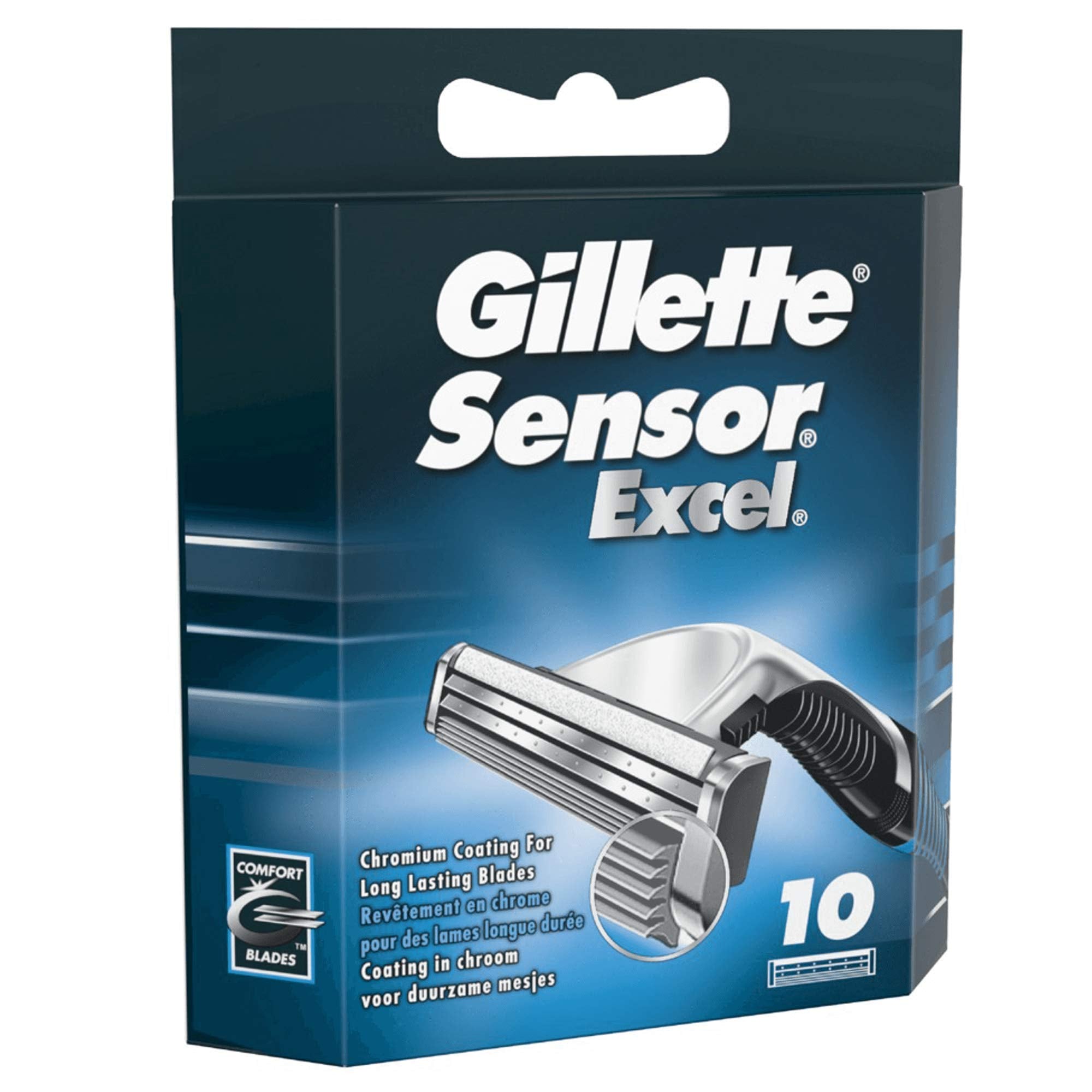 Gillette Sensor Excel: lames de rechange pour un rasage net et constant.