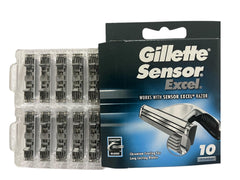 Gillette Sensor Excel, tête de rasage petite pour un accès précis.