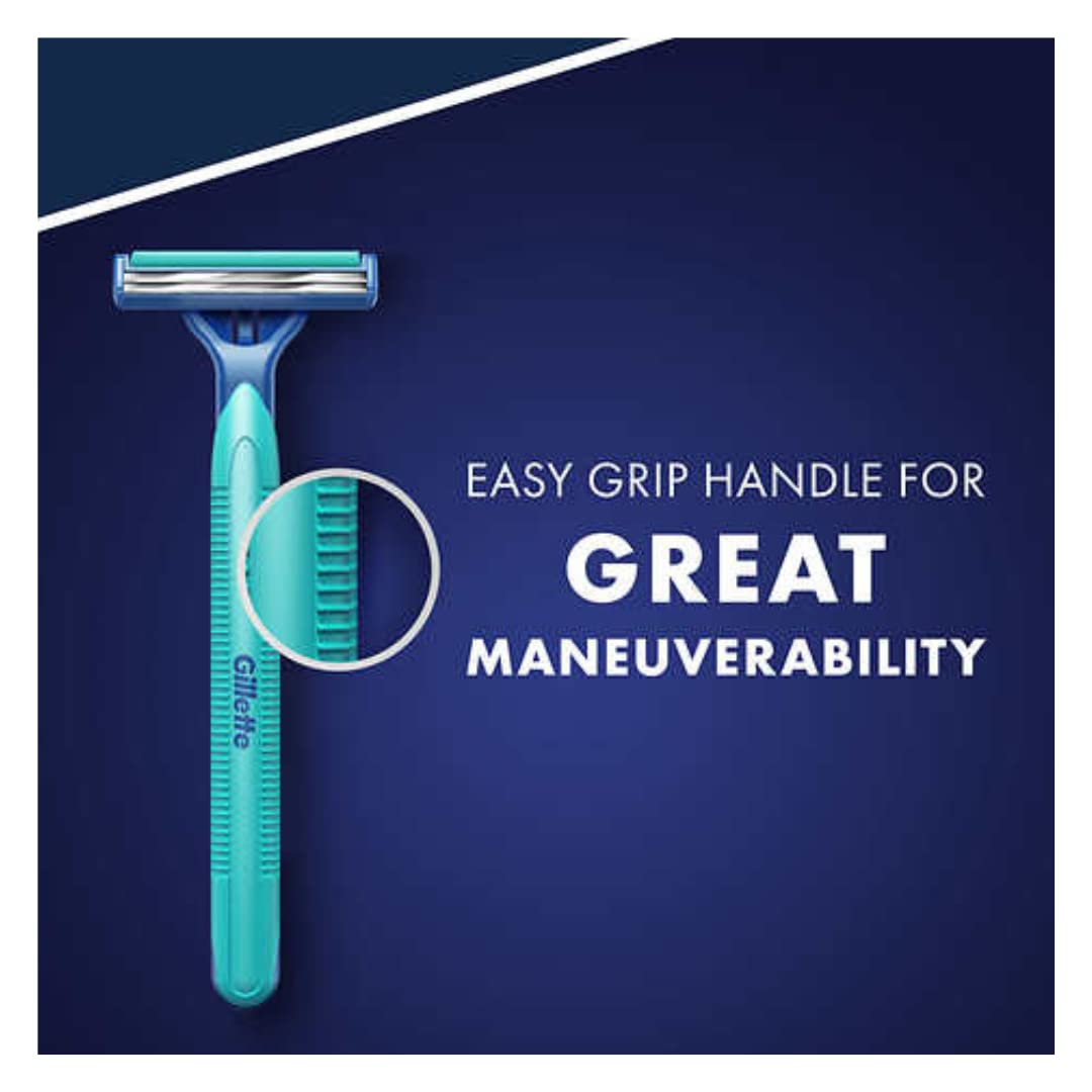 Coffret Gillette Sensor2 Plus de 52 rasoirs prêt à l’emploi.
