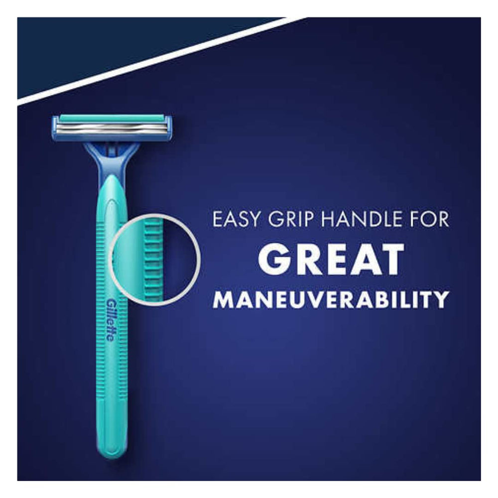 Coffret Gillette Sensor2 Plus de 52 rasoirs prêt à l’emploi.