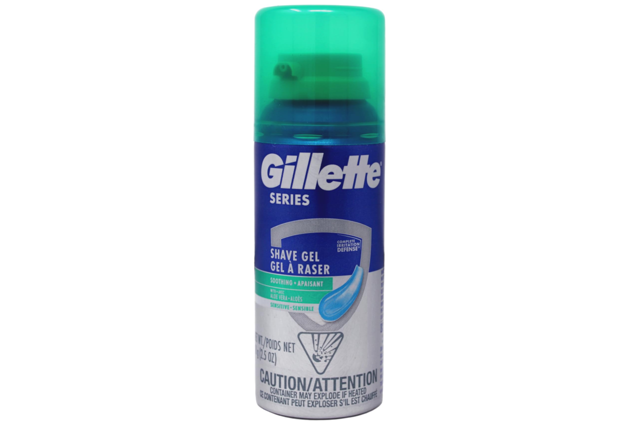 Gel Gillette Series, application visage pour rasage confortable