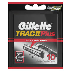 Gillette TRAC II cartouches vues d’ensemble pour un rasage fiable et pratique.