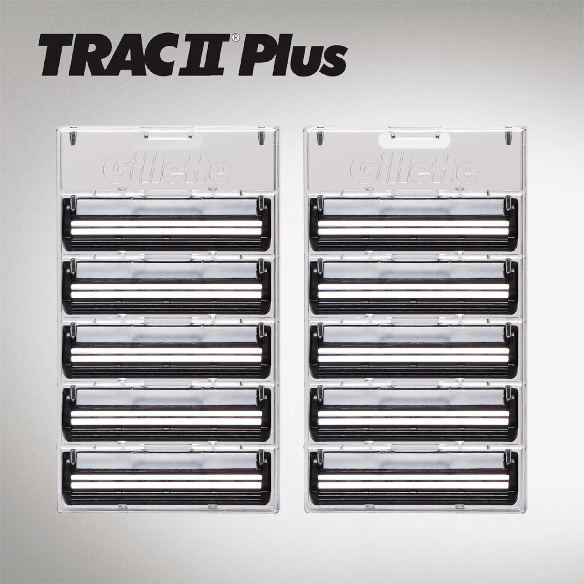 Gillette TRAC II lubrastrip confort pour une glisse douce.