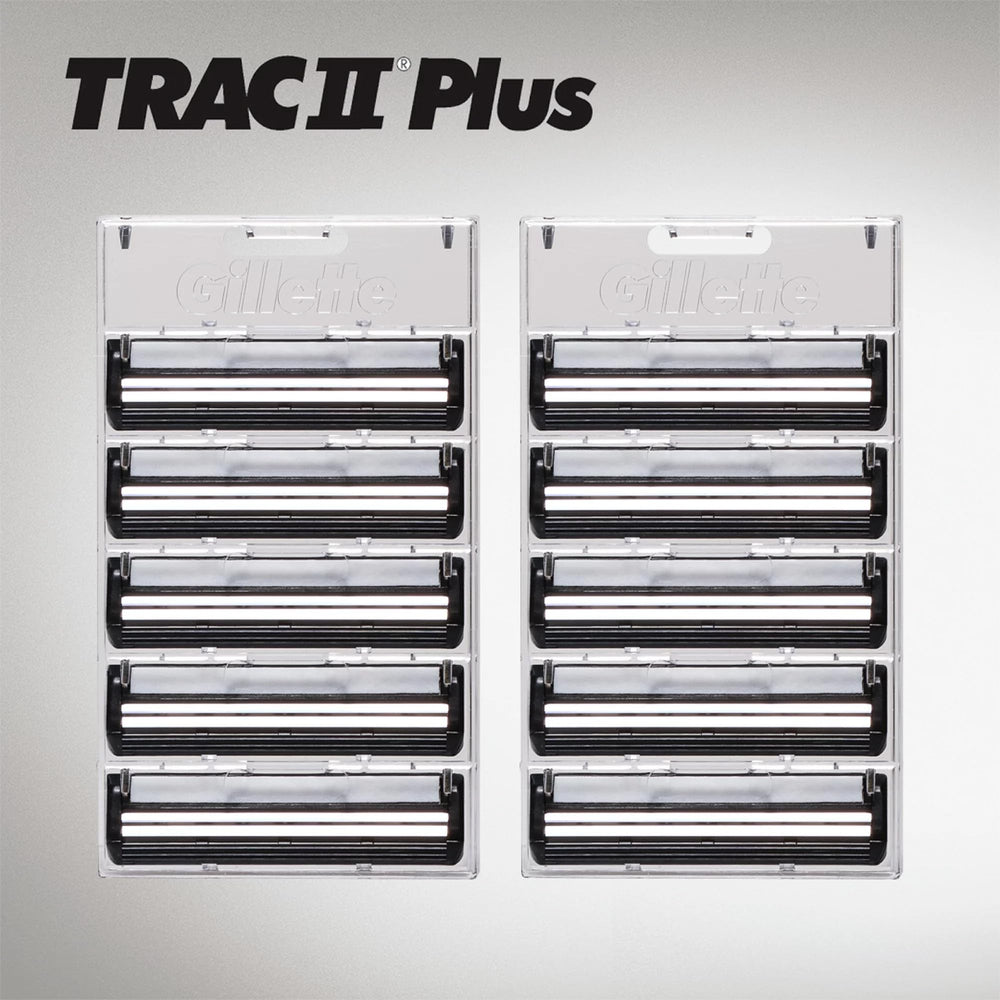 Gillette TRAC II lubrastrip confort pour une glisse douce.
