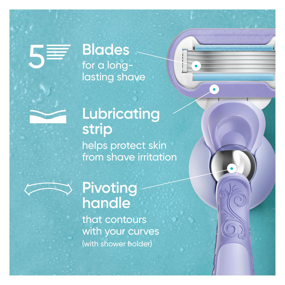 Gillette Venus 5-lames-diamantees offre un rasage proche et durable