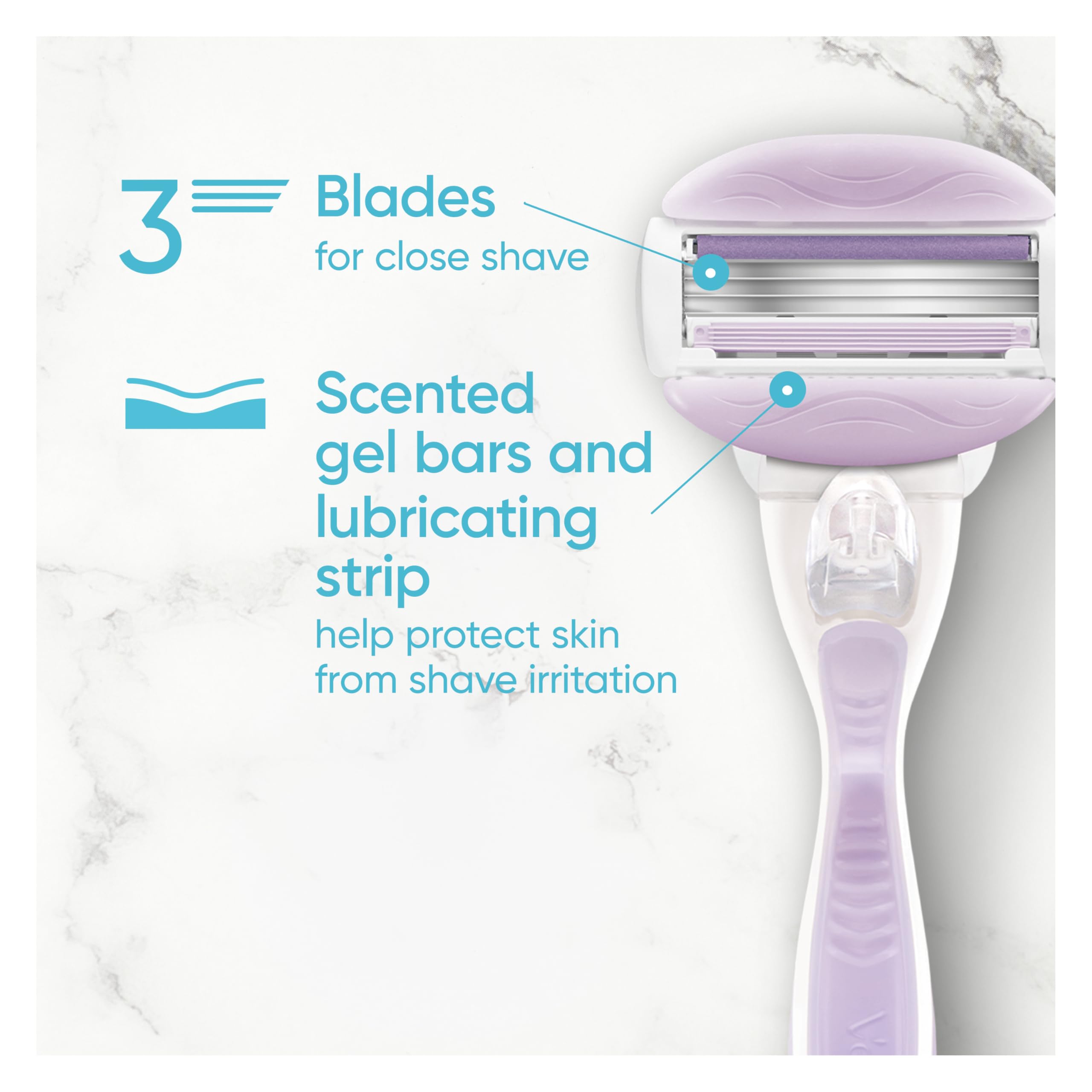 Bande lubrifiante glissant sur la peau pour moins d'irritations.