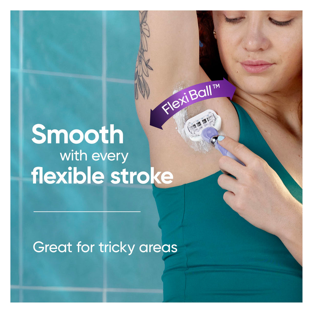 Gillette Venus micropeigne-guide-poils dirige les poils vers les lames