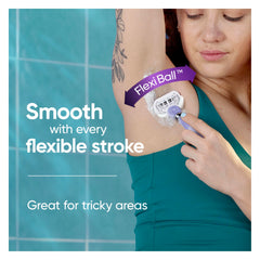 Gillette Venus micropeigne-guide-poils dirige les poils vers les lames