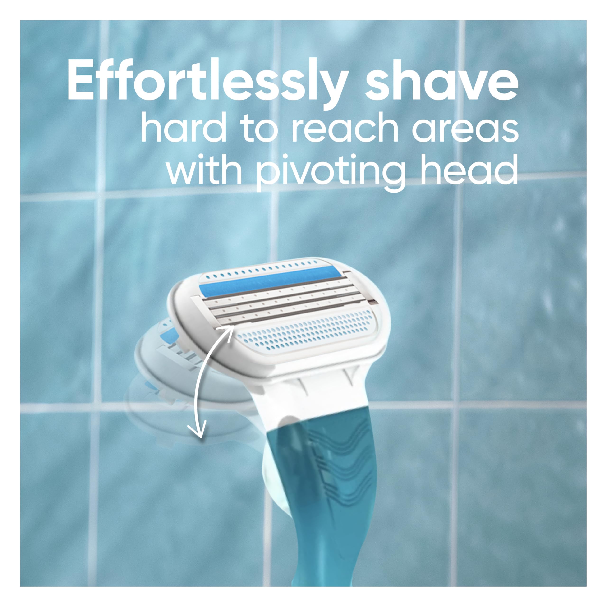 Poignée ergonomique et recharge Gillette Venus pour une prise en main confortable