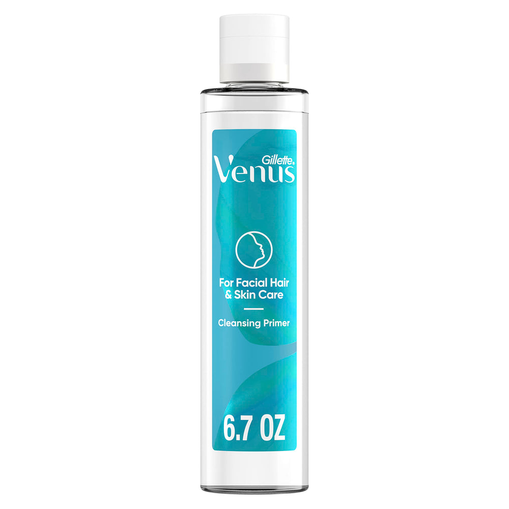 Gillette Venus Primer nettoyage visage prepare le dermaplanage et hydrate immediatement.