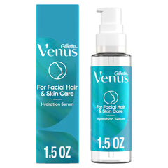 Sérum hydratant Gillette Venus après dermaplanage, bouteille prête à l'emploi.