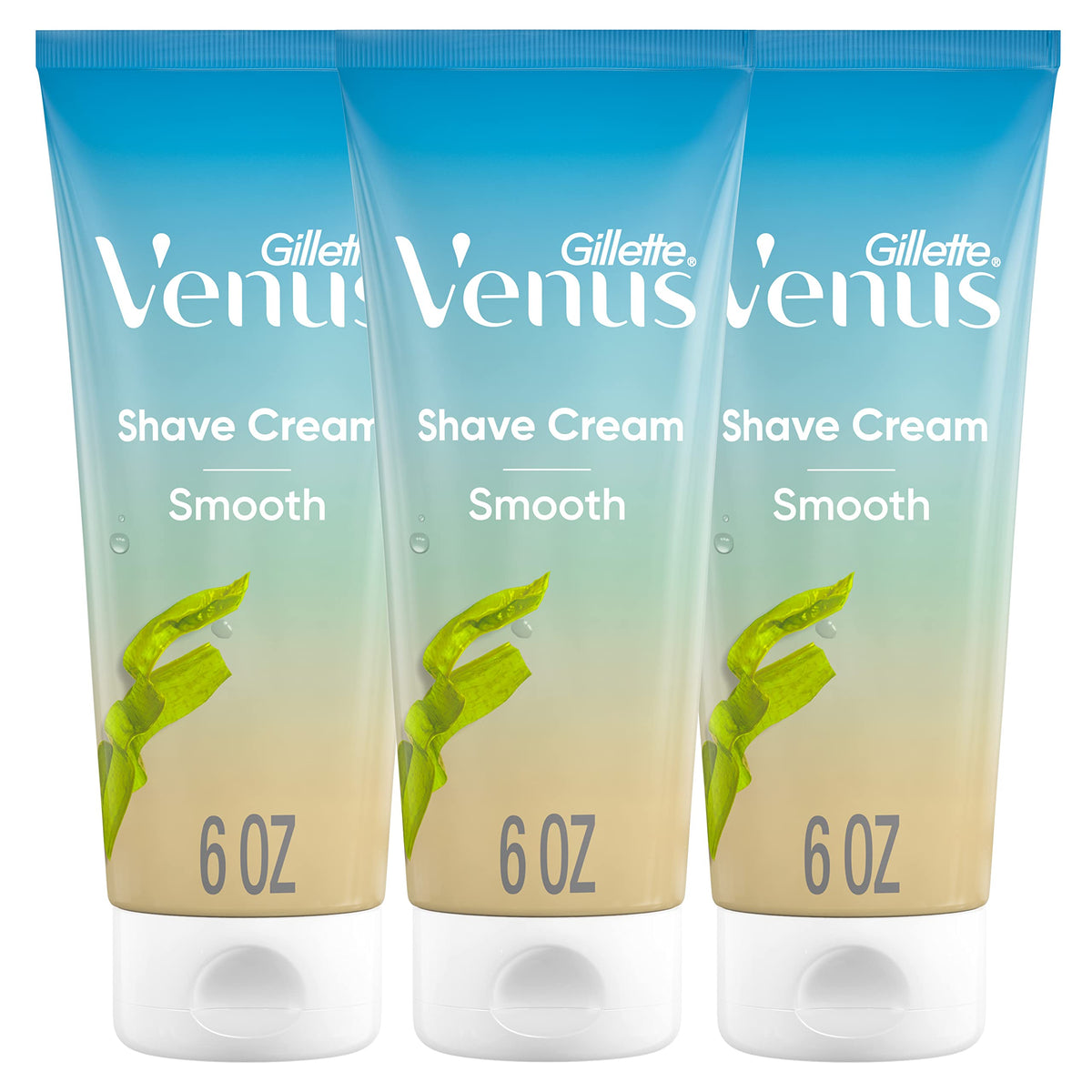 Gillette Venus Smooth Plus Olay – crème de rasage en bouteille, glisse douce.