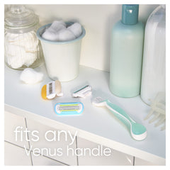 Rasoir compatible avec les cartouches Venus Smooth Sensitive, prise en main ergonomique.