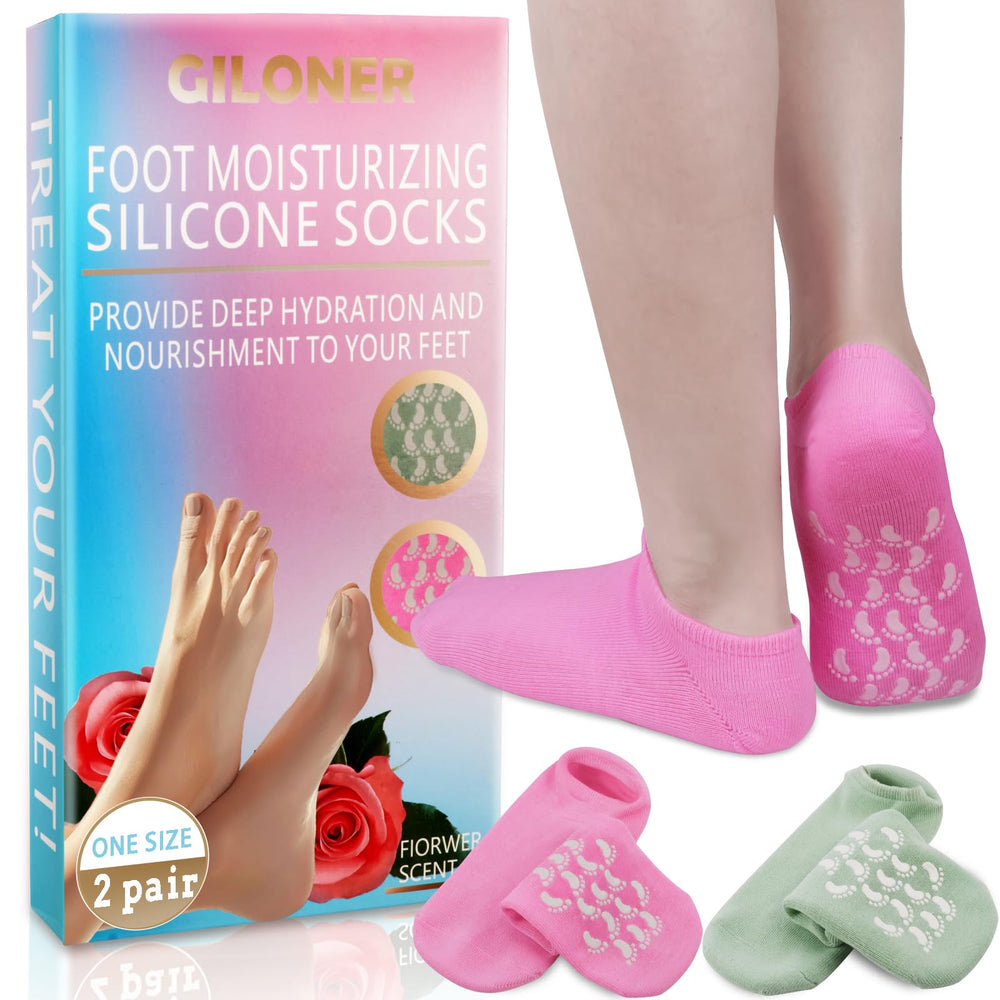 Chaussettes hydratantes Giloner pour pieds, douceur durable et hydratation ciblée.