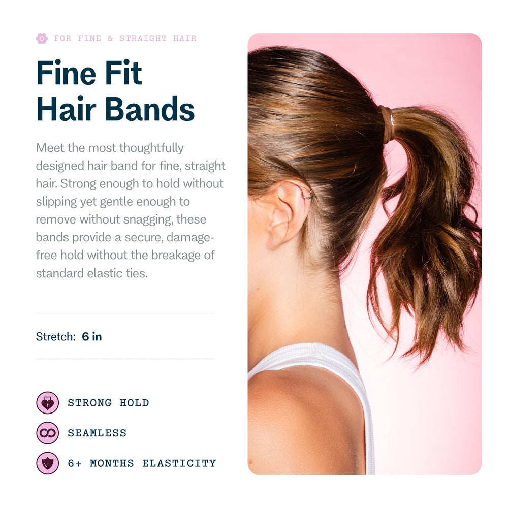 GIMME Beauty: élastiques sans dent pour cheveux délicats, matière nylon-soie-spandex