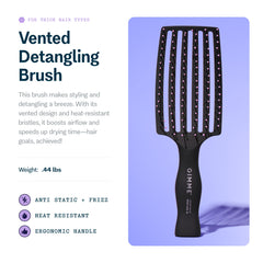 Brosse GIMME BEAUTÉ Ventilée, idéale pour sécher rapidement les cheveux.