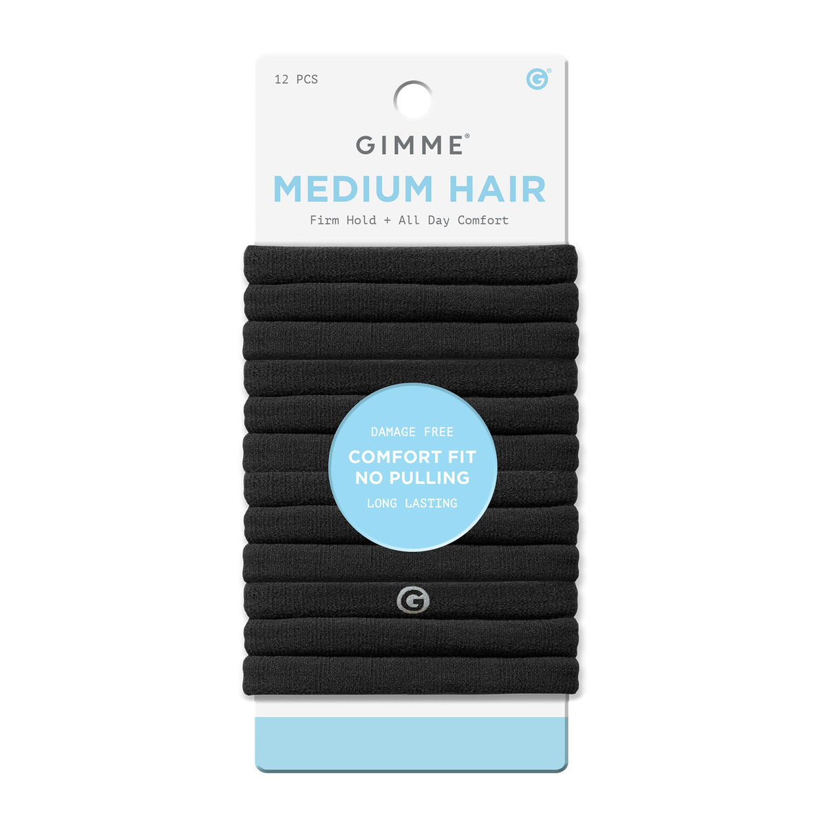 Gimme Beauty bandes-cheveux seamless noir: maintien confortable sans traces.