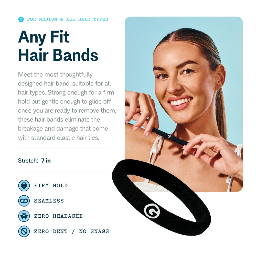 Gimme Beauty bandes-cheveux seamless nylon-spandex: élasticité durable pour tous types de cheveux.