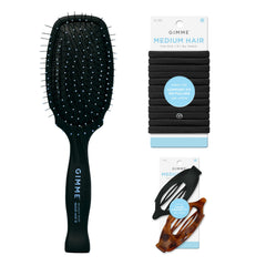 Brosse GIMME Beauty anti-statique démêle et lisse les cheveux pour un fini soyeux