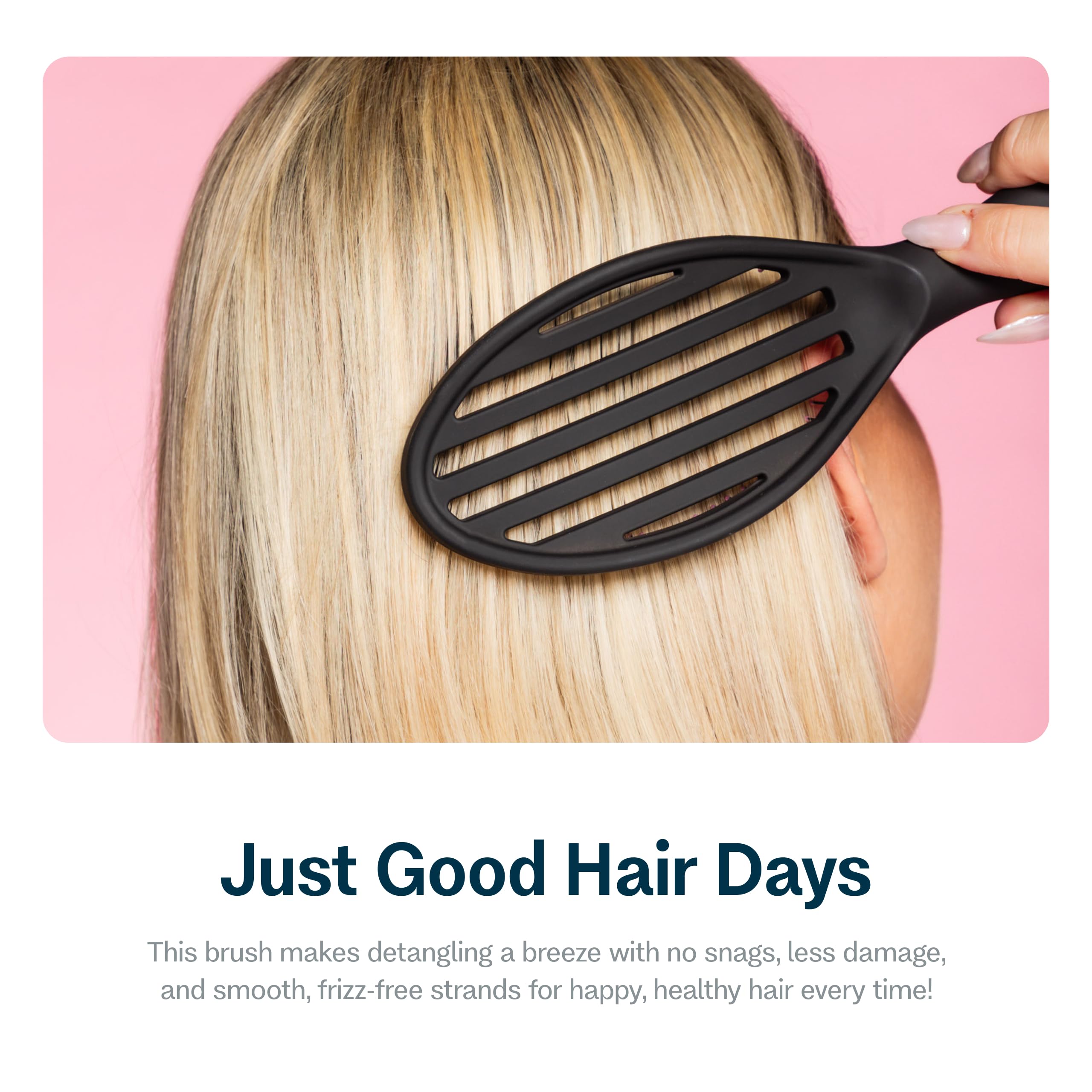 Brosse GIMME Beauty adaptée aux cheveux fins, traction réduite et douceur