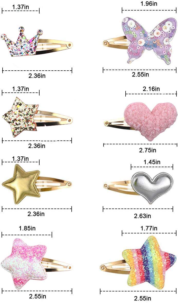 Gingbiss clip cœur métal, accessoire mignon pour cheveux, idéal au quotidien.