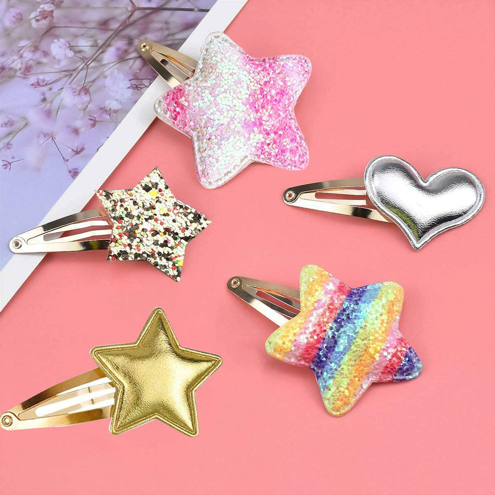 Gingbiss clip tissu et strass, détail délicat pour tenues festives.