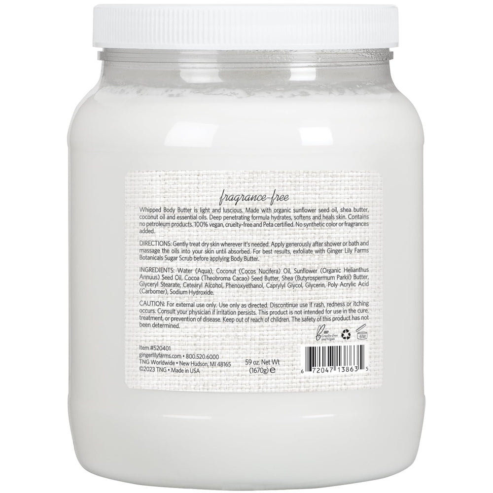 Ginger Lily Farms Beurre corporel fouetté – absorption en profondeur sans gras