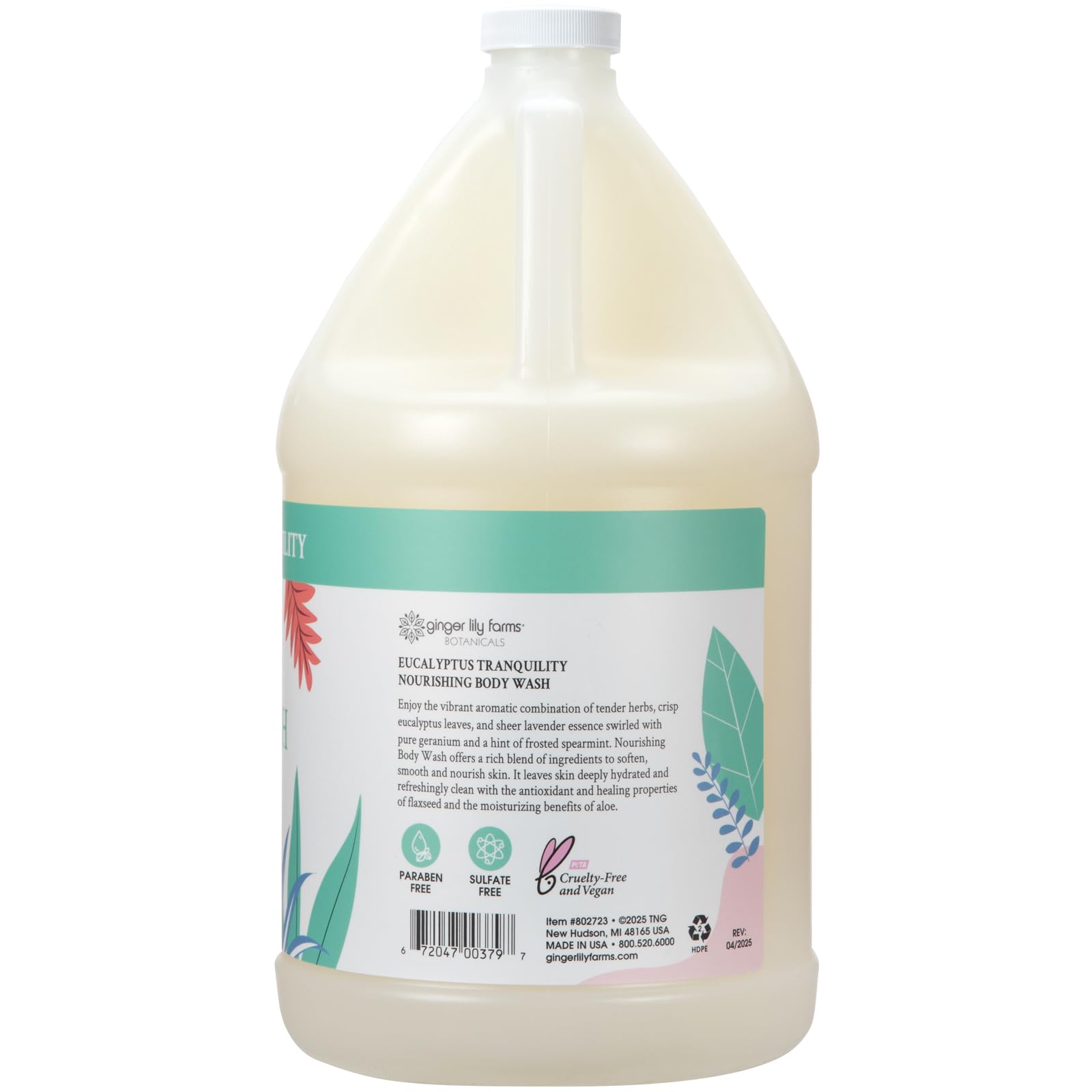 Ginger Lily Farms Botanicals label certifie PETA, végane et non teste sur les animaux.