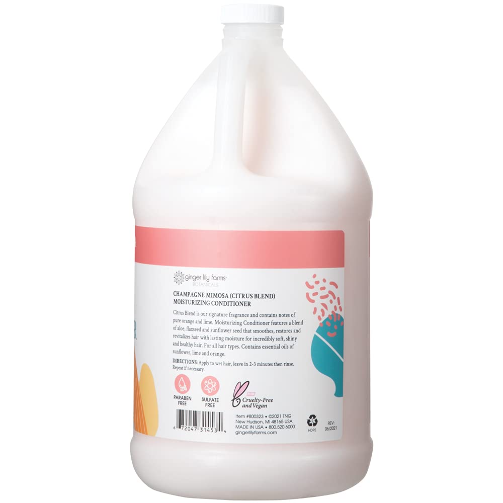 Étiquette Ginger Lily Farms Botanicals montrant le label vegan et sans cruauté