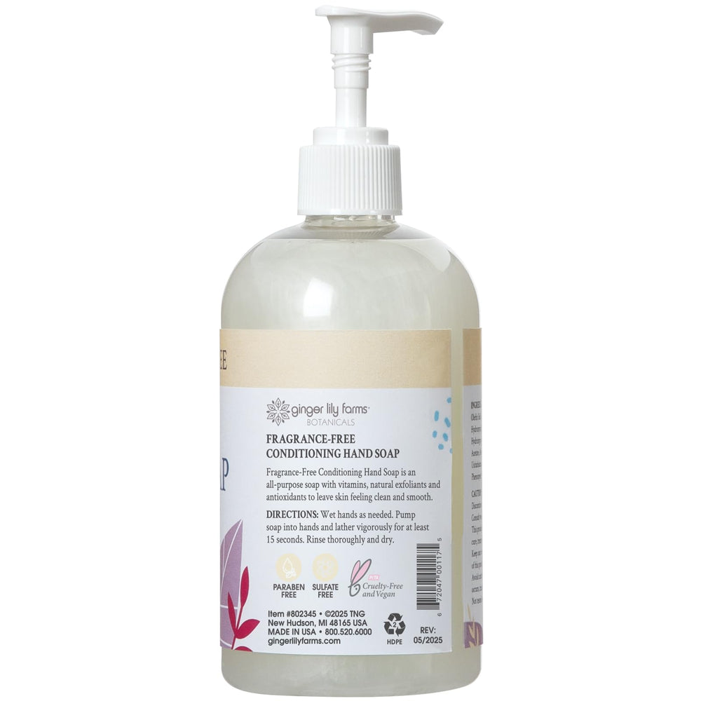 Ginger Lily Farms Botanicals lot de 6 bouteilles, savon mains vegan et sans cruauté.