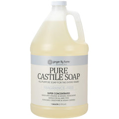Ginger Lily Farms Botanicals – bouteille de savon Castile sans parfum, recharge pratique.