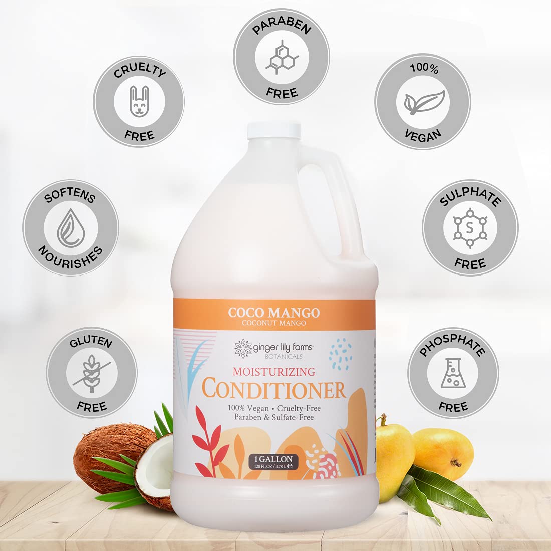 Parfum tropical Coco Mangue qui enveloppe l’expérience de soin.