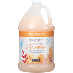 Shampoing Coco Mango de Ginger Lily Farms Botanicals – arôme tropical évoquant mangue et coco.
