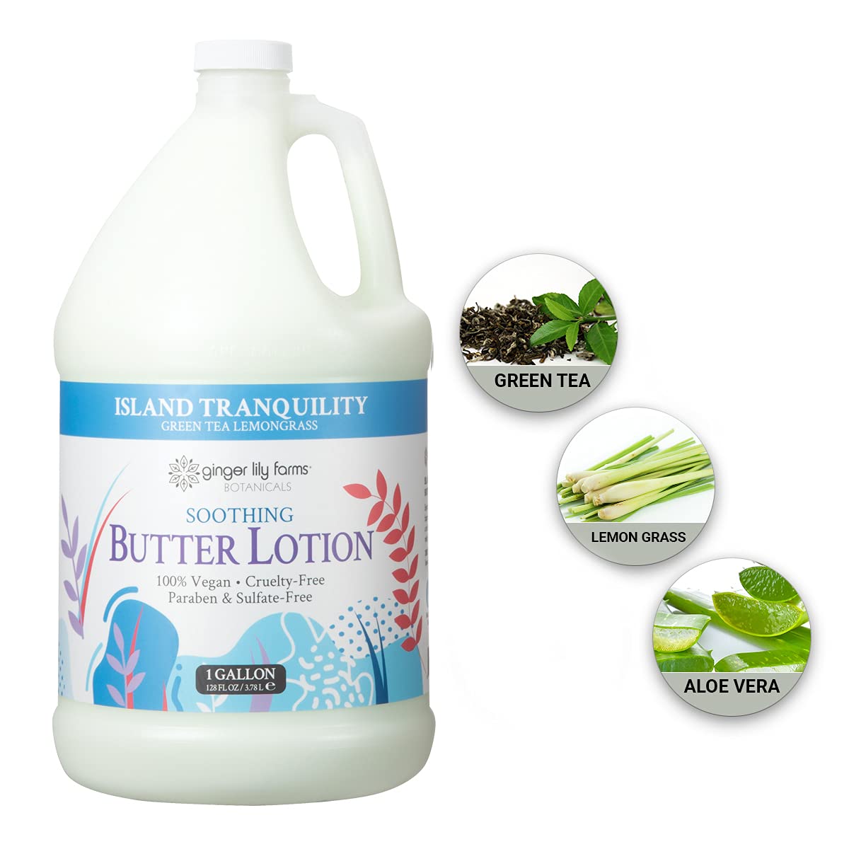 Ginger Lily Farms Taille 1-galon, idéal pour réassorts et espaces professionnels